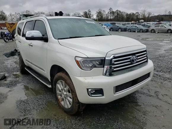 2019 Toyota Sequoia Platinum with VIN 5TDDY5G11KS168154, listed as a Copart auction lot 84562834 with 80,463 mi miles and Salvage Title. Bid and sale history available at carsss.com. Image 12.