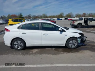 2019 Hyundai Ioniq Blue with VIN KMHC65LCXKU166533, listed as a IAAI auction lot 42090460 with 109,703 mi miles and . Bid and sale history available at DreamBid. Image 12.