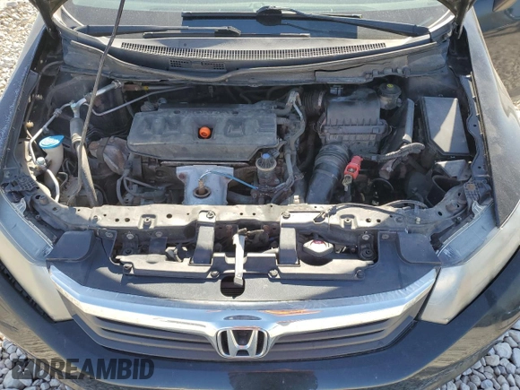 2012 Honda Civic LX with VIN 2HGFB2F56CH588345, listed as a Copart auction lot 54168335 with 149,901 mi miles and Salvage Title. Bid and sale history available at DreamBid. Image 11.