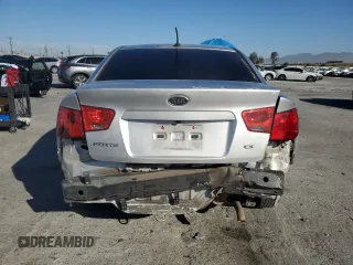 2011 Kia Forte EX with VIN KNAFU4A28B5380794, listed as a Copart auction lot 52823735 with 186,741 mi miles and Salvage Title. Bid and sale history available at carsss.com. Image 6.