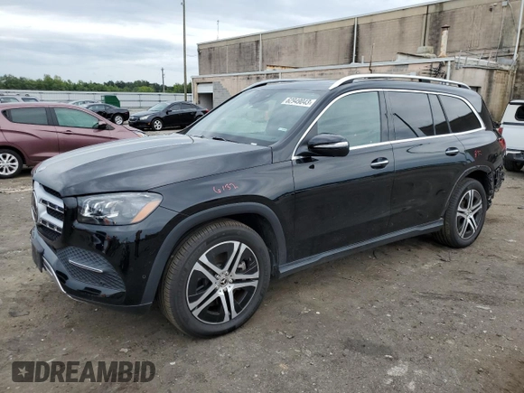 2020 Mercedes-Benz GLS with VIN 4JGFF5KE8LA198447, listed as a Copart auction lot 62949043 with 64,066 mi miles. Bid and sale history available at carsss.com. Image 1.