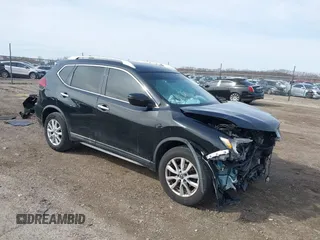 2018 Nissan Rogue SV with VIN KNMAT2MT3JP586116, listed as a IAAI auction lot 41853736 with 147,258 mi miles and . Bid and sale history available at carsss.com. Image 1.