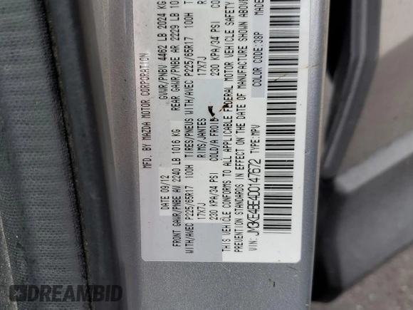 2013 Mazda CX-5 Sport z VIN JM3KE4BE4D0147672, wystawiony jako Copart lot #61617215 z przebiegiem 264 421 mil mil oraz Czysty tytuł • Clean title. Historia ofert i sprzedaży dostępna na DreamBid. Obrazek 13.