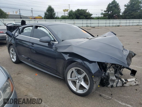 2018 Audi A5 Sportback Premium Plus with VIN WAUENCF58JA019223, listed as a Copart auction lot 66799053 with 0 mi miles. Bid and sale history available at carsss.com. Image 4.
