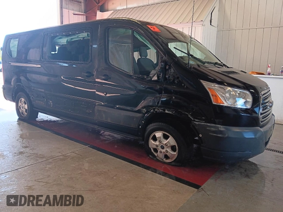 2018 Ford Transit Passenger XL z VIN 1FBZX2YG9JKA79775, wystawiony jako Copart lot #60044743 z przebiegiem 57 404 mil mil oraz Szkoda całkowita • Salvage title. Historia ofert i sprzedaży dostępna na DreamBid. Obrazek 4.