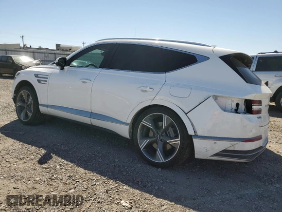 2025 Genesis GV80 Prestige with VIN KMUHEESC5SU221448, listed as a Copart auction lot 48557875 with 10,971 mi miles and Salvage Title. Bid and sale history available at DreamBid. Image 2.