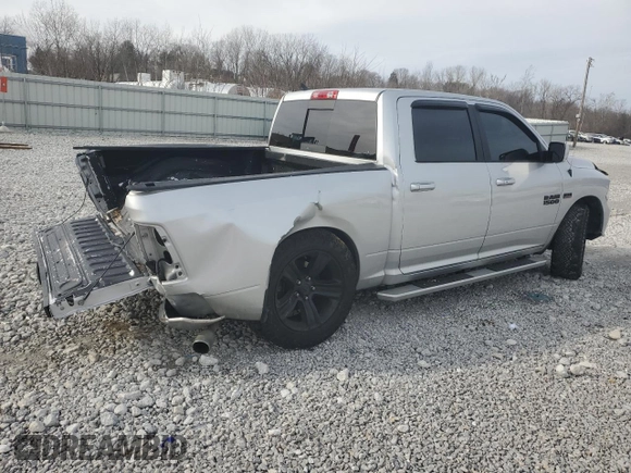 2018 Ram 1500 Night with VIN 1C6RR7MT9JS144671, listed as a Copart auction lot 45435195 with 128,042 mi miles and Salvage Title. Bid and sale history available at carsss.com. Image 3.