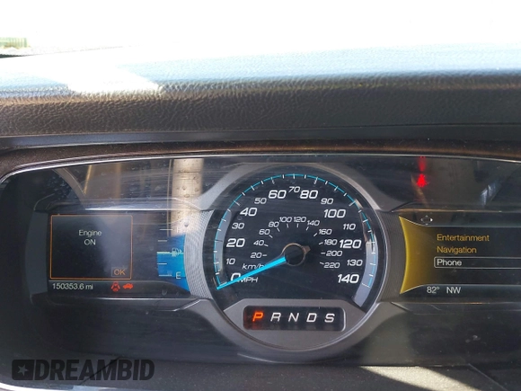 2016 Ford Taurus Limited with VIN 1FAHP2F83GG102584, listed as a IAAI auction lot 42029303 with 150,353 mi miles and . Bid and sale history available at DreamBid. Image 7.