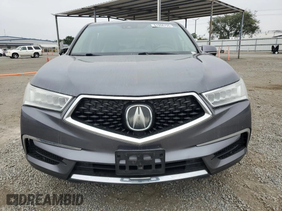 2017 Acura MDX Technology with VIN 5FRYD3H57HB004261, listed as a Copart auction lot 61956755 with 73,600 mi miles and Salvage title. Bid and sale history available at DreamBid. Image 5.