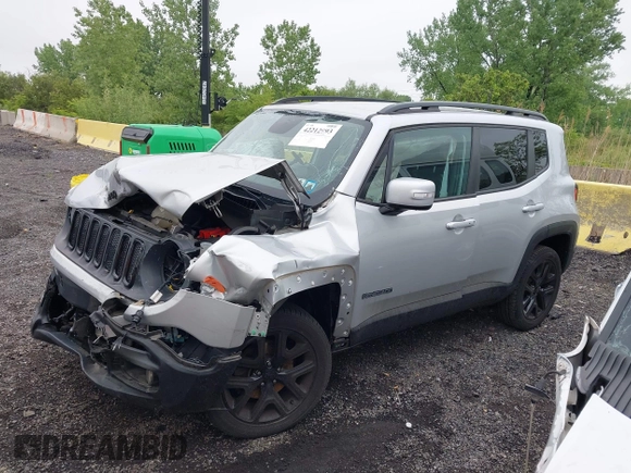 2018 Jeep Renegade Latitude with VIN ZACCJBBB0JPH13481, listed as a IAAI auction lot 42212993 with 76,914 mi miles and . Bid and sale history available at DreamBid. Image 13.