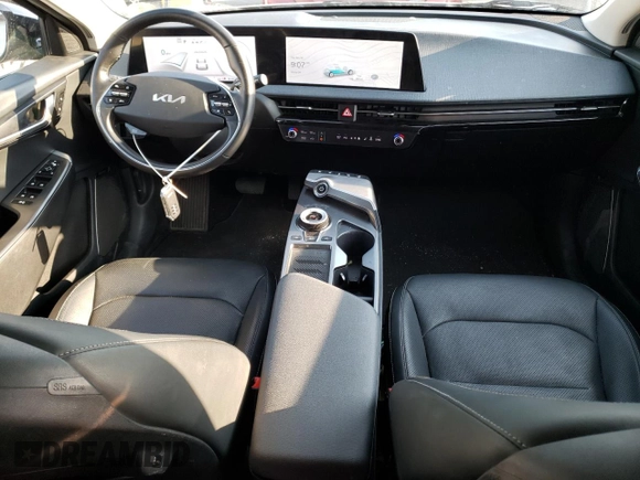 2022 Kia EV6 Wind with VIN KNDC3DLC8N5049958, listed as a Copart auction lot 74338974 with 43,235 mi miles and Salvage Title. Bid and sale history available at carsss.com. Image 8.
