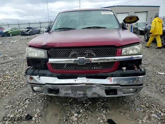 2004 Chevrolet Silverado 1500 Crew Cab LS with VIN 2GCEC13T741365195, listed as a Copart auction lot 72474414 with 0 mi miles and Salvage Title. Bid and sale history available at carsss.com. Image 11.