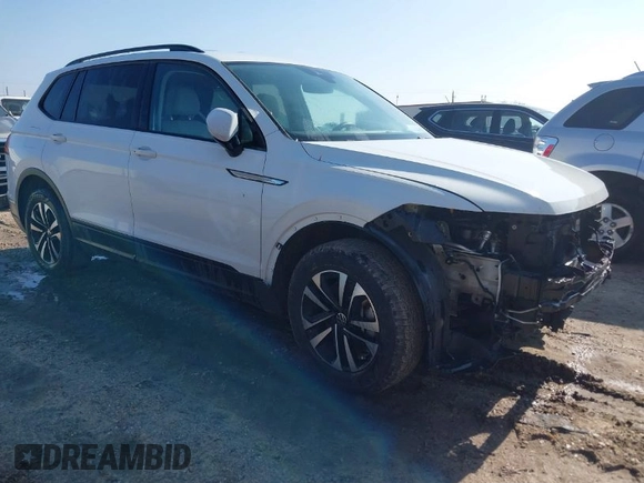 2023 Volkswagen Tiguan S z VIN 3VVRB7AX7PM076426, wystawiony jako IAAI lot #41453269 z przebiegiem 63 478 mil mil oraz . Historia ofert i sprzedaży dostępna na DreamBid. Obrazek 1.