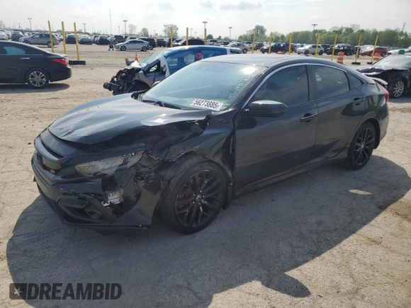 2020 Honda Civic Si z VIN 2HGFC1E56LH700148, wystawiony jako Copart lot #56273885 z przebiegiem 94 622 mil mil oraz Szkoda całkowita • Salvage title. Historia ofert i sprzedaży dostępna na DreamBid. Obrazek 1.