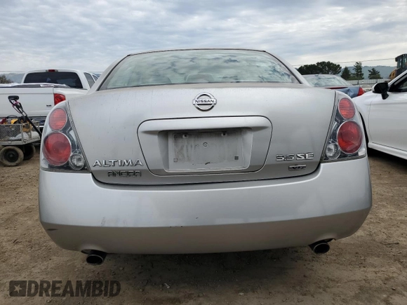 2005 Nissan Altima 3.5 SE with VIN 1N4BL11D35N443380, listed as a Copart auction lot 46716205 with 147,466 mi miles and Salvage Title. Bid and sale history available at carsss.com. Image 6.