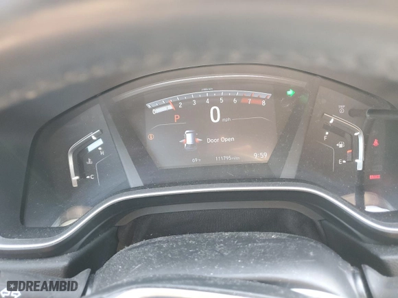 2018 Honda CR-V EX-L with VIN 2HKRW2H86JH662066, listed as a Copart auction lot 50087815 with 111,795 mi miles and Salvage Title. Bid and sale history available at carsss.com. Image 9.