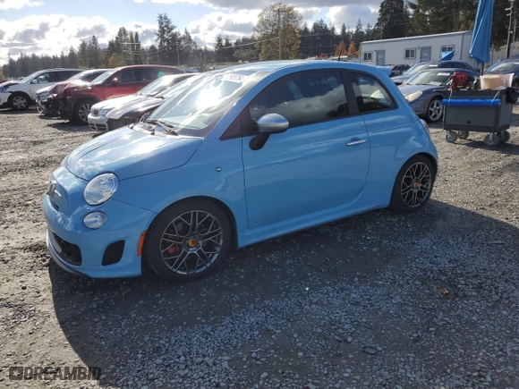 2017 FIAT 500 Abarth with VIN 3C3CFFFH6HT700314, listed as a Copart auction lot 76955754 with NaN miles and Salvage Title. Bid and sale history available at carsss.com. Image 1.