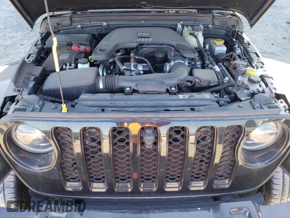 2021 Jeep Wrangler Unlimited Sahara High Altitude with VIN 1C4HJXEG6MW755185, listed as a Copart auction lot 83619754 with 36,330 mi miles and Salvage title. Bid and sale history available at DreamBid. Image 12.