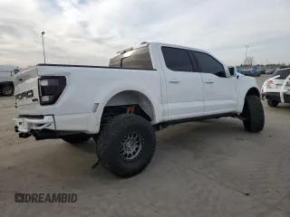 2022 Ford F-150 Raptor with VIN 1FTFW1RG6NFA17422, listed as a Copart auction lot 47318275 with 42,003 mi miles and Salvage Title. Bid and sale history available at carsss.com. Image 3.