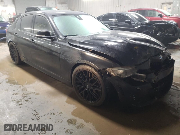 2015 BMW 3 Series 335i xDrive with VIN WBA3B9G56FNR93686, listed as a Copart auction lot 76399994 with 100,469 mi miles and Salvage Title. Bid and sale history available at carsss.com. Image 4.