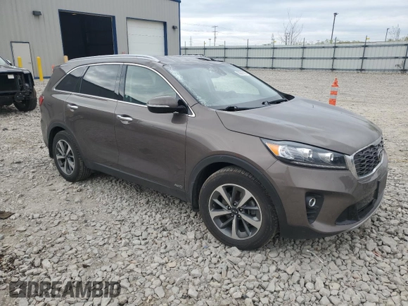 2019 Kia Sorento EX with VIN 5XYPHDA53KG502278, listed as a Copart auction lot 56567525 with 108,409 mi miles and Salvage title. Bid and sale history available at DreamBid. Image 4.