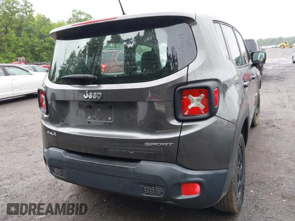 2017 Jeep Renegade Sport with VIN ZACCJBAB1HPG08122, listed as a IAAI auction lot 42314090 with 113,500 mi miles and . Bid and sale history available at DreamBid. Image 17.