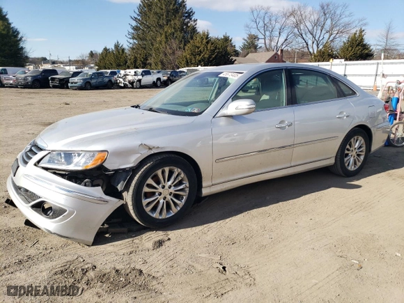 2011 Hyundai Azera Limited with VIN KMHFC4DFXBA530864, listed as a Copart auction lot 45673405 with 96,940 mi miles and Salvage Title. Bid and sale history available at carsss.com. Image 1.