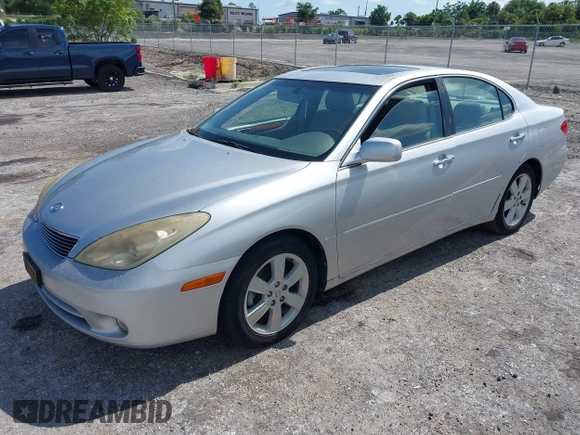 2005 Lexus ES 350 with VIN JTHBA30G655086945, listed as a IAAI auction lot 42563974 with 126,607 mi miles and . Bid and sale history available at DreamBid. Image 2.