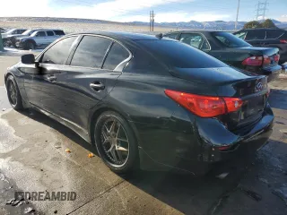 2017 Infiniti Q50 Premium with VIN JN1EV7AP4HM730609, listed as a Copart auction lot 87855375 with 105,949 mi miles and Salvage Title. Bid and sale history available at DreamBid. Image 2.