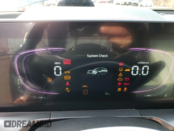 2025 Kia Telluride S with VIN 5XYP64GC4SG571265, listed as a Copart auction lot 83986074 with 9 mi miles and Salvage Title. Bid and sale history available at DreamBid. Image 9.