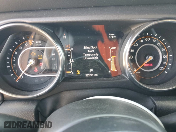 2023 Jeep Gladiator Mojave with VIN 1C6JJTEG9PL559331, listed as a Copart auction lot 62415345 with 22,091 mi miles and Salvage title. Bid and sale history available at DreamBid. Image 9.