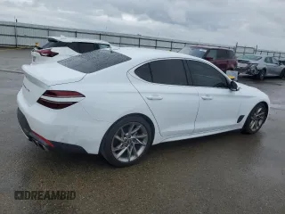 2022 Genesis G70 2.0T z VIN KMTG34TA1NU102975, wystawiony jako Copart lot #47460345 z przebiegiem 30 029 mil mil oraz Szkoda całkowita • Salvage title. Historia ofert i sprzedaży dostępna na DreamBid. Obrazek 3.