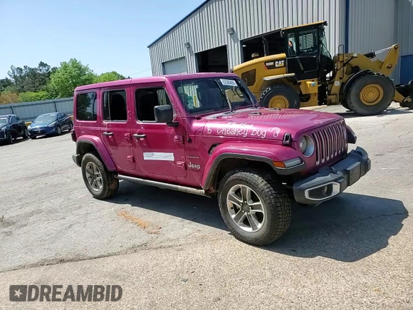 2022 Jeep Wrangler Unlimited Sahara with VIN 1C4HJXEN0NW106045, listed as a Copart auction lot 52383455 with 104,937 mi miles and Salvage title. Bid and sale history available at DreamBid. Image 11.