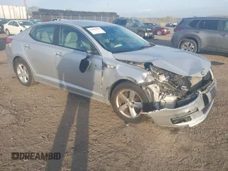 2014 Kia Optima LX with VIN 5XXGM4A78EG346518, listed as a IAAI auction lot 42082528 with Not provided miles and . Bid and sale history available at DreamBid. Image 1.