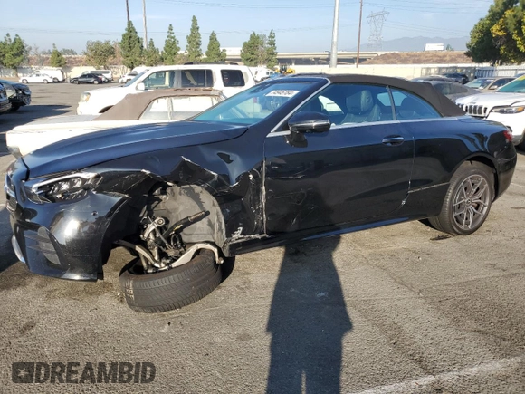 2021 Mercedes-Benz E 450 with VIN W1K1K5JB4MF159267, listed as a Copart auction lot 74945184 with 49,924 mi miles and Salvage title. Bid and sale history available at DreamBid. Image 1.