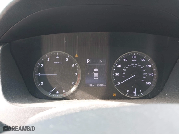 2015 Hyundai Sonata 2.4L SE with VIN 5NPE24AF8FH185663, listed as a IAAI auction lot 42029560 with 93,342 mi miles. Bid and sale history available at carsss.com. Image 7.