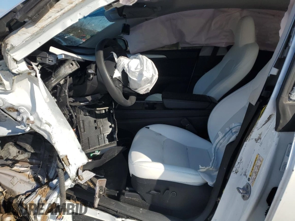 2023 Tesla Model Y Long Range with VIN 7SAYGAEE3PF767171, listed as a Copart auction lot 46057645 with Not Provided miles and Salvage Title. Bid and sale history available at DreamBid. Image 7.