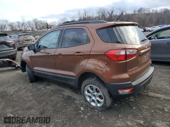 2020 Ford EcoSport SE with VIN MAJ6S3GLXLC317881, listed as a Copart auction lot 88983795 with Not Provided miles and Non Repairable. Bid and sale history available at DreamBid. Image 2.
