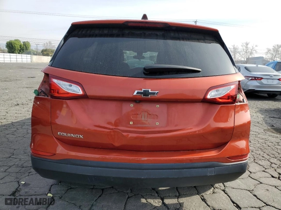 2020 Chevrolet Equinox LS with VIN 2GNAXHEV7L6197285, listed as a Copart auction lot 43445515 with 84,314 mi miles and Salvage Title. Bid and sale history available at carsss.com. Image 6.