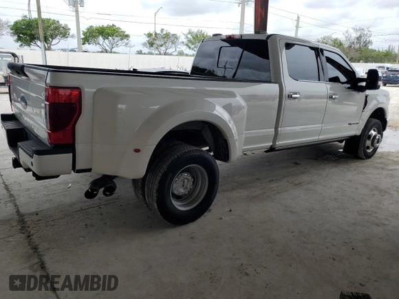 2021 Ford F-350 XL with VIN 1FT8W3DT6MED67209, listed as a Copart auction lot 60046965 with 59,510 mi miles and Salvage title. Bid and sale history available at DreamBid. Image 3.