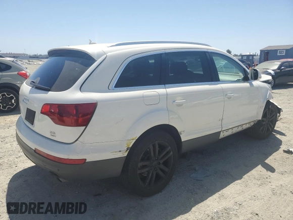 2009 Audi Q7 with VIN WA1AY74L59D006225, listed as a Copart auction lot 61760315 with 126,247 mi miles and Salvage title. Bid and sale history available at DreamBid. Image 3.