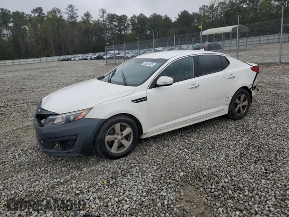 2015 Kia Optima LX with VIN KNAGM4A74F5566435, listed as a Copart auction lot 50004985 with 157,148 mi miles and Salvage Title. Bid and sale history available at carsss.com. Image 1.