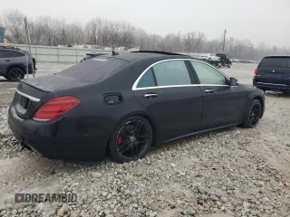 2018 Mercedes-Benz S 560 with VIN WDDUG8GB7JA402912, listed as a Copart auction lot 43578855 with 139,267 mi miles and Clean Title. Bid and sale history available at carsss.com. Image 3.