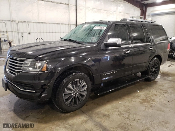 2015 Lincoln Navigator with VIN 5LMJJ2JTXFEJ07275, listed as a Copart auction lot 45729905 with 176,420 mi miles and Salvage Title. Bid and sale history available at carsss.com. Image 1.