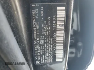 2005 BMW X5 3.0i with VIN 5UXFA13555LY14993, listed as a Copart auction lot 74434944 with 145,021 mi miles and Clean Title. Bid and sale history available at carsss.com. Image 13.