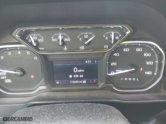 2019 GMC Sierra 1500 SLT with VIN 1GTU9DED3KZ120934, listed as a IAAI auction lot 41233132 with 115,293 mi miles. Bid and sale history available at carsss.com. Image 7.