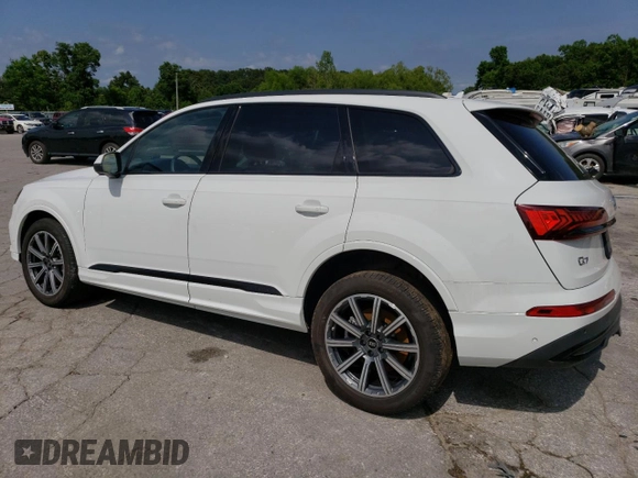2024 Audi Q7 Premium Plus with VIN WA1LCBF71RD001839, listed as a Copart auction lot 56905244 with 8,832 mi miles and Salvage Title. Bid and sale history available at carsss.com. Image 2.