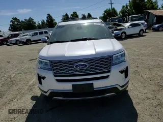 2018 Ford Explorer Platinum with VIN 1FM5K8HT0JGB57111, listed as a Copart auction lot 58837685 with 106,845 mi miles and Salvage title. Bid and sale history available at DreamBid. Image 15.