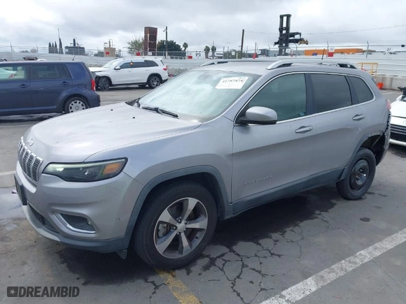 2019 Jeep Cherokee Limited with VIN 1C4PJMDNXKD180589, listed as a IAAI auction lot 41787424 with 75,029 mi miles. Bid and sale history available at carsss.com. Image 2.