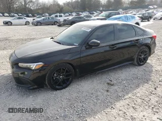 2024 Honda Civic Sedan Sport with VIN 2HGFE2F58RH522766, listed as a Copart auction lot 49450955 with 17,396 mi miles and Salvage Title. Bid and sale history available at carsss.com. Image 1.